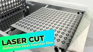 Reflective heat transfer film laser cutting - LC230 Laser Die Cutter - Golden Laser