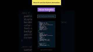 Button Animation - In and Out Animation Html and CSS 