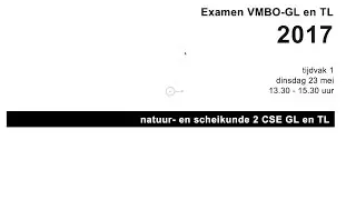 Explanation of Chemistry NaSk2 Exam GL and TL 2017 Period 1
