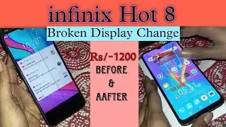 infinix hot 8 broken display change folder replacement #new #video