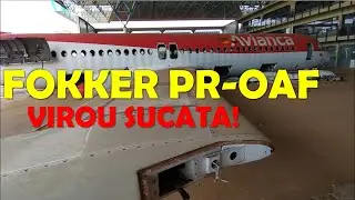 Fokker 100 o avião do acidente