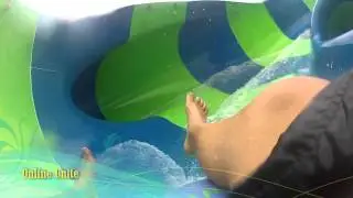 Green and blue adventureland bowl slide (2012 Edition)