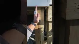 The builder installed posts and beams improperly. We did our best to fix it!