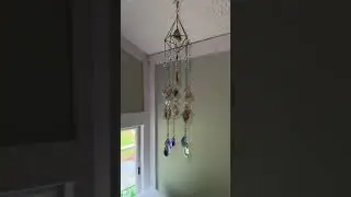 OMG the crystal hanging decor from the tiktok shop is so beautiful! #crystalshop