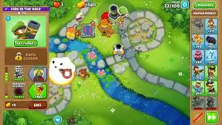Bloons TD 6 - Downstream Black Border with Rosalia/Bloon Crush/Pop And Awe (Alchemist Skip concept)