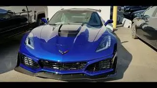 The KING is Back!! 2019 Corvette ZR1 Walk Around Admiral Blue Metallic