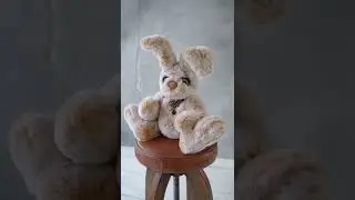 Заяц Тедди игрушка из натурального меха кролик Рекс подвижный