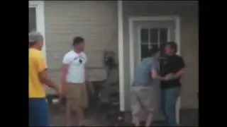 Kid Smashes Face On Roof Jump