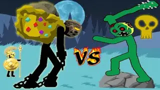 Golden Super Giant Vs Deads Mode 🌙 70 Nights 💛 👍 Stick war:Legacy