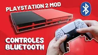 PS2 Com Controles bluetooth - PS2 Slim 9000x Mod