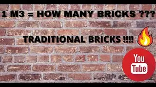 How Many bricks in 1 m3 ? Traditional bricks ( Very important) Detailed calculation
