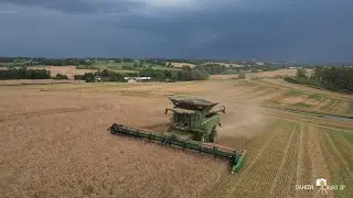 🌾⚡ Moisson 2024 sous les orages ⚡ 🌩️ / John Deere X9 1100 / ETA VALANCE