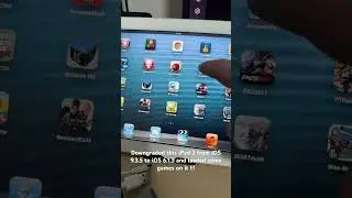 iPad 2 downgraded from iOS 9.3.5 to iOS 6.1.3 😍