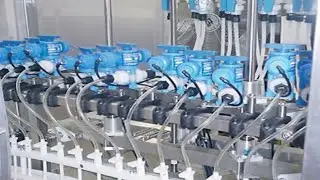 14 heads foamy liquid filling machine anti corrosive linear filler equipment for chemical solution