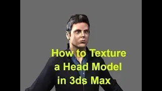 How to Texture a Head Model in 3ds Max | face texturing in 3ds max