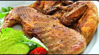 How To Cook Tobacco Chicken On The Wood. Delicious And Juicy Mangala Chicken Recipe