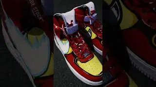 Custom Iron Man Air Force Highs! Kicks by NRS CustomX, How Cool Are They!! 