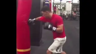 Dmitry Bivol has DEADLY COMBOS working the Heavy Bag