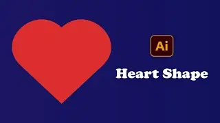 How to make a Heart shape easily in adobe illustrator