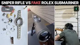 What's inside a FAKE Rolex? — Shooting it with a SNIPER RIFLE