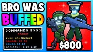 Devs BUFFED NEW COMMANDO ENDO UNIT! (Five Nights TD)