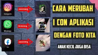 cara merubah ikon aplikasi dengan foto sendiri|android|2020