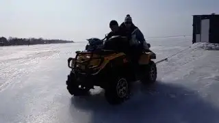 Slow Mo Ice Shack Move