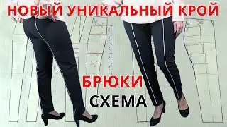 I have modeled pants that will make you slimmer. New cut. Pattern and compact layout on fabric.