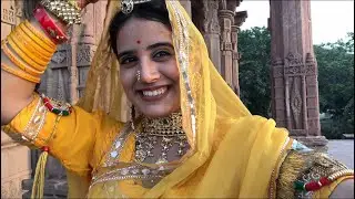 SINDHI GIRL TRYING RAJPUTI POSHAK 🩷✨| BTS | MISS BALANI 
