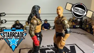 THE ROCK VS ROMAN REIGNS JWE DEMOLITION CHAMPIONSHIP (JWE STARRCADE 6\6) |WWE FIGURE FED|