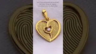 A beautifully crafted heart-shaped pendant, uniquely designed to symbolize a couple’s bond.