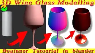 Learn_Blender 3.0| Blender 3D Basics shape for Absolute Beginner Blender: Modeling a wine_glass