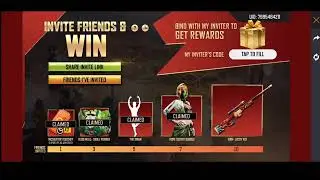 invite unlimited friends invite and win the event 😃🔥🔥 free fire max new event