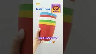 Shopsy finds plants container set of 6 😍 #shopsy #shopsybyflipkart #shopsyunboxing #shorts ✨