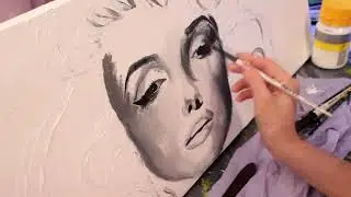 Marilyn Monroe painting short version 5min video