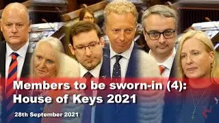 Members to be sworn-in (4): House of Keys 2021