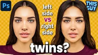 Asymmetrical FACE SWAP in Photoshop CC | Left Side vs Right Side of Face Twins