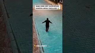 Serbian Woman Dancing in the Street Caught on Drone Camera 😱 
