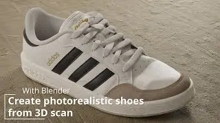 Create photorealistic shoes from 3D scan in Blender - Promo 2