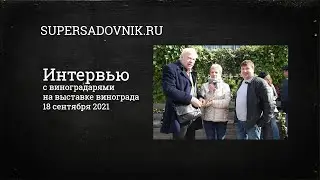 Интервью с профессионалами виноградарями на 7ой выставке винограда, 18 сентября 2021