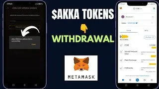 How to Withdraw AKKA Tokens to Metamask | Satoshi App Airdrops | AKKA Tokens Wallet Submission