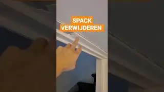 Removing spack from ceiling.