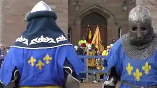 FRANCE v GERMANY in 5 v 5 Medieval Knights IMCF 2018 World Championship at Scone Palace in Scotland