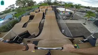 TOP SPEED ON SCOOTER ON INSANE SKATEPARK RACETRACK!