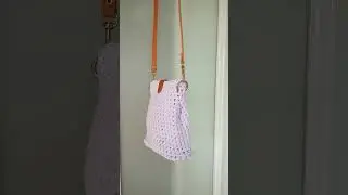#diy \#сумки для смартфона и разных нештячков из шнура крючком  кожано-металлическая фурнитура