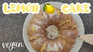 Make this VEGAN Lemon Cake in 10 Minutes #lemoncake