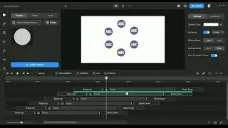 How to create scaling circles animation in create studio?