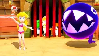 【スーパーマリオパーティ】ミニゲーム ピーチVsデイジーVsヨッシーVsチョロプー(COM最強 たつじん)