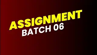 Assignment no 04 | Graphic Design | Batch 06