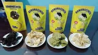 Produk olahan pertanian kripik pisang dengan 4 varian rasa enak dan renyah